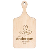 Personalized Hardwood Paddle Cutting Board