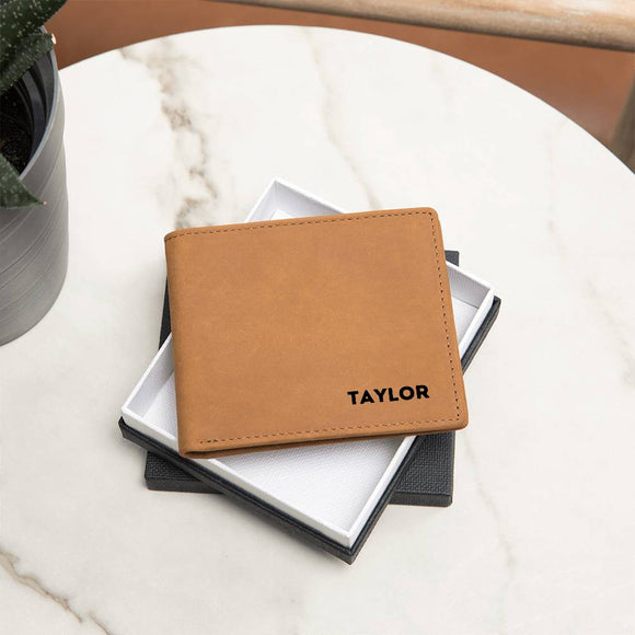 Personalized Leather Wallet