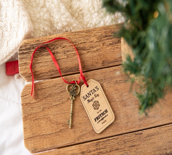 Small Santa's Magic Key No Chimney Christmas Ornament – Glowforge Shop